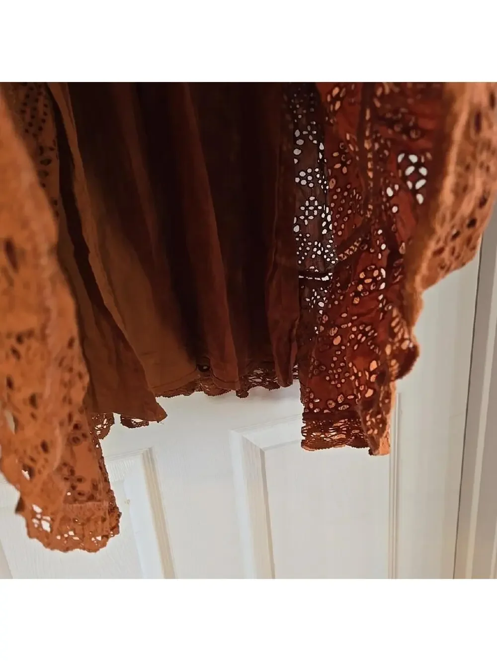 New $248 Retail American Eagle Outfitters AE77 Premuim Line Eyelet Dress Size Sm - Picture 4 of 9
